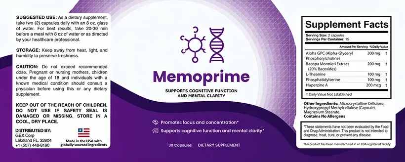 Rótulo MemoPrime